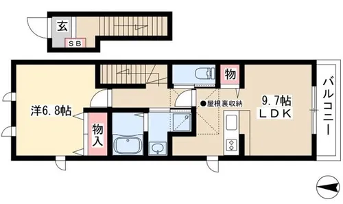 ソレイユ【2階】の間取り
