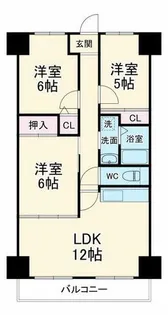 大阪府大阪市城東区鴫野西3丁目【マンション】の間取り