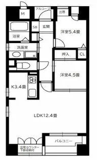 ルイシャトレ本町西【8階】の間取り