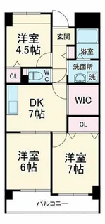 3DKの間取り画像