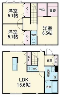 3LDKの間取り画像