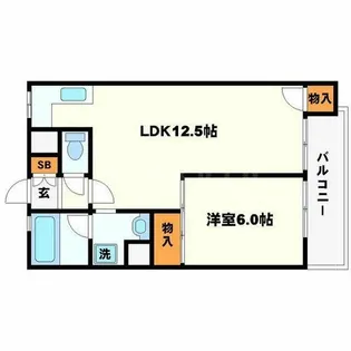 コスモス東豊中【2階】の間取り