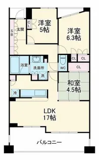 イトーピア北浜スウィートマーク【15階】の間取り
