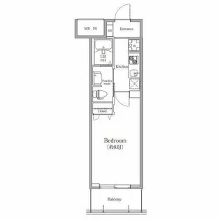エルプレイス京橋【2階】の間取り
