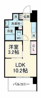 大阪府大阪市北区天満橋1丁目【マンション】の間取り