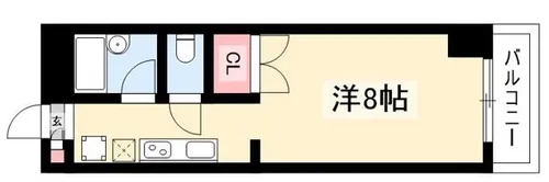 ヴァンヴェール名古屋【3階】の間取り