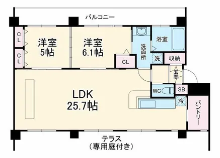 メゾンアーデン【1階】の間取り