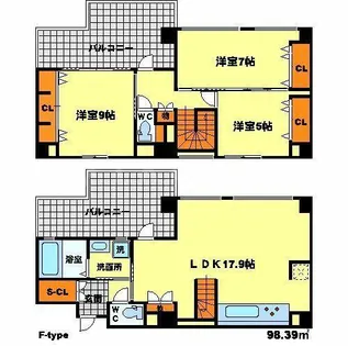 メゾンアーデン3【3階】の間取り