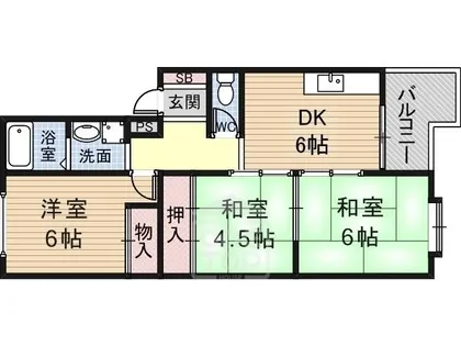 コーポスカイラーク【3階】の間取り