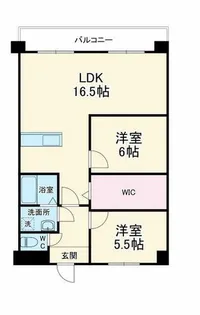 大阪府豊中市上新田3丁目【マンション】の間取り