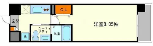 大阪府大阪市淀川区木川東4丁目【マンション】の間取り