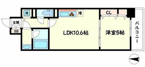 大阪府大阪市中央区内平野町2丁目【マンション】の間取り