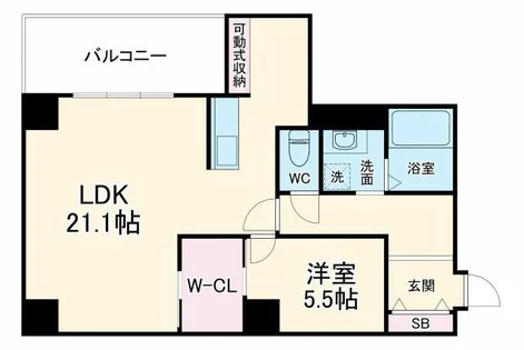Lega梅北【1階】の間取り