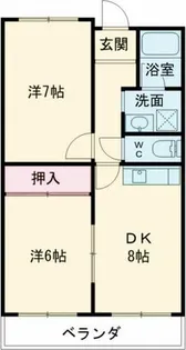 ガーデンハイツ飯坂Ⅱ【4階】の間取り