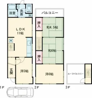 大阪府和泉市葛の葉町1丁目【一戸建】の間取り