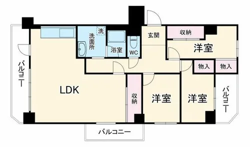 エクセレンス千里山【7階】の間取り