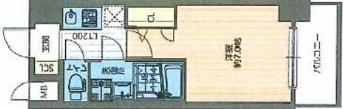 ライジングメゾン新大阪サウス【4階】の間取り
