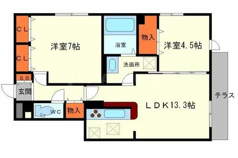 大阪府吹田市山田東4丁目【アパート】の間取り