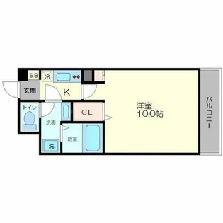 N緑地【4階】の間取り