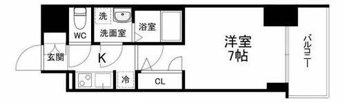 S-RESIDENCE堺筋本町Deux【10階】の間取り