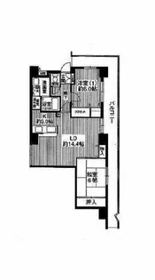 大阪府大阪市中央区谷町4丁目【マンション】の間取り