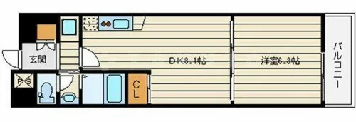 コンソラーレ同心【6階】の間取り