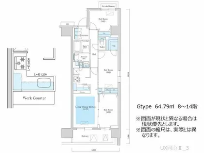 アーバネックス同心II【12階】の間取り