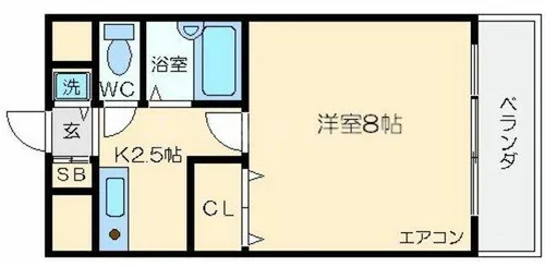 エクセレント上新12【4階】の間取り