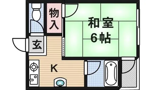 山辺マンション【4階】の間取り