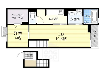 ジェルメ【4階】の間取り