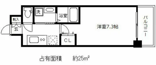 大阪府大阪市中央区平野町1丁目【マンション】の間取り