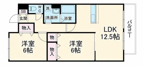大阪府大阪市鶴見区放出東1丁目【マンション】の間取り