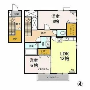 ヒルズ光が丘【2階】の間取り