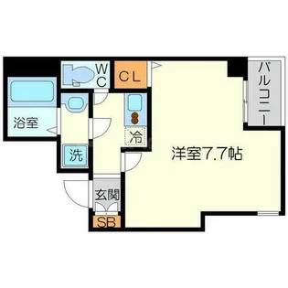 大阪府大阪市淀川区木川東2丁目【マンション】の間取り