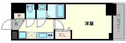 Luxe新大阪α【4階】の間取り