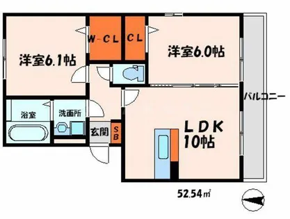 パレット【1階】の間取り