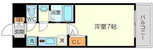 セレニテ新大阪プリエ【12階】の間取り