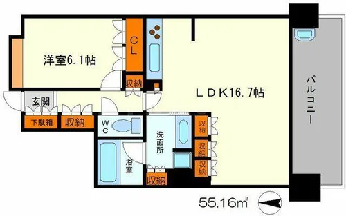 ジオ千里桃山台1番館【9階】の間取り