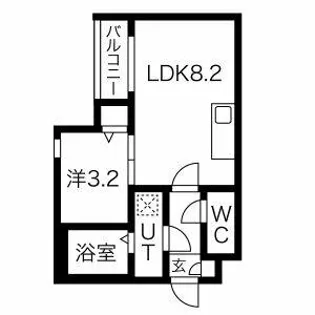 メイクスR元柴田公園【3階】の間取り