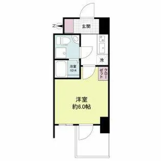 セレニテフラン新大阪【0710号室】の間取り