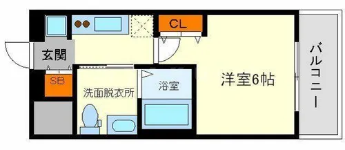 大阪府大阪市東淀川区東中島1丁目【マンション】の間取り