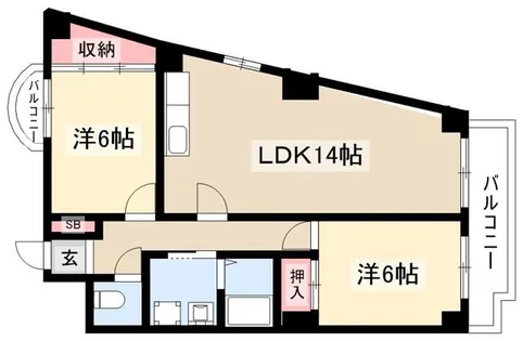 御棚町ヒルズ【301号室】の間取り