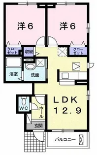 シャルマン コピーヌ【1階】の間取り