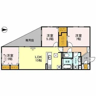 SAKURA NINETY【1階】の間取り