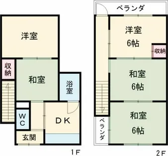 大阪府和泉市池上町2丁目【一戸建】の間取り