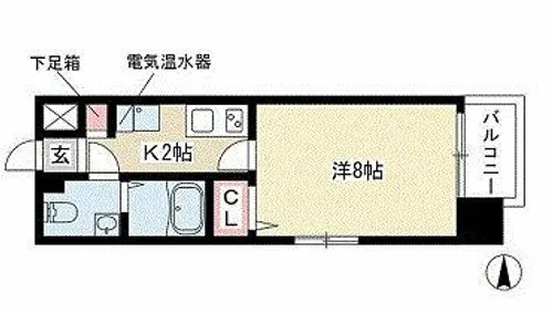 プレサンスmiu新栄【6階】の間取り