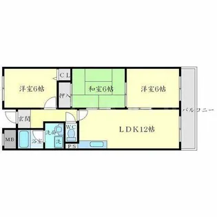 アムール桃山台【2階】の間取り