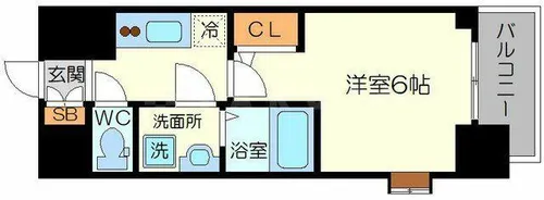 大阪府大阪市淀川区宮原2丁目【マンション】の間取り
