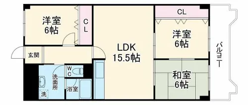 朝日プラザ千里A棟【10階】の間取り