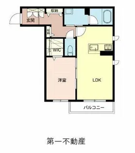 サンリットレジデンス喜田【2階】の間取り